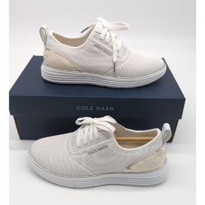 Cole Haan Grandsport Journey Sneakers Optic White Knit Size US 5.5M